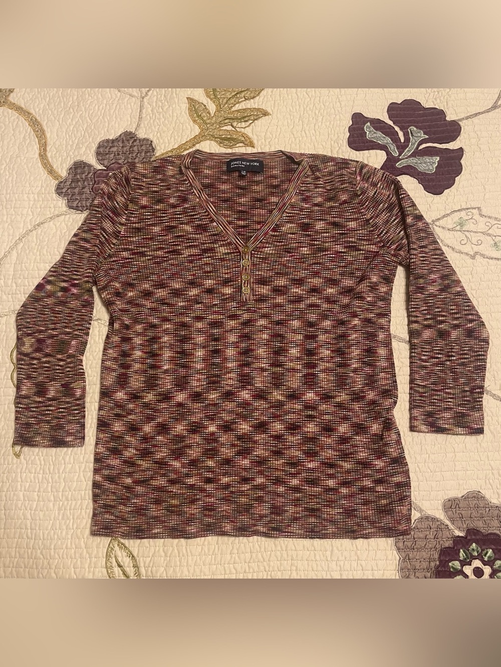 Women’s Jones New York Signature 3/4 Length Sleeve Top